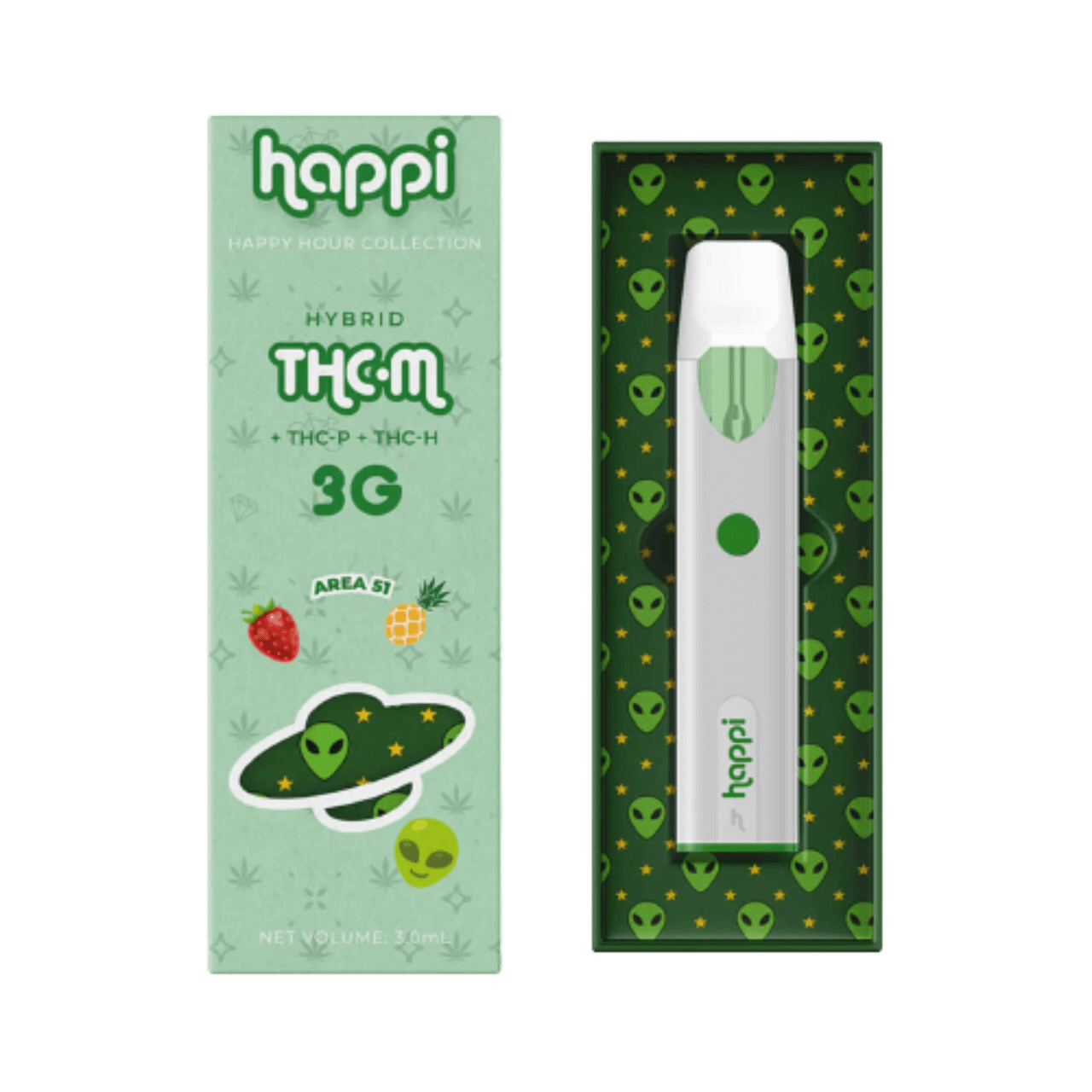 Happi Happy Hour Collection THC-P THC-H 3G Disposable