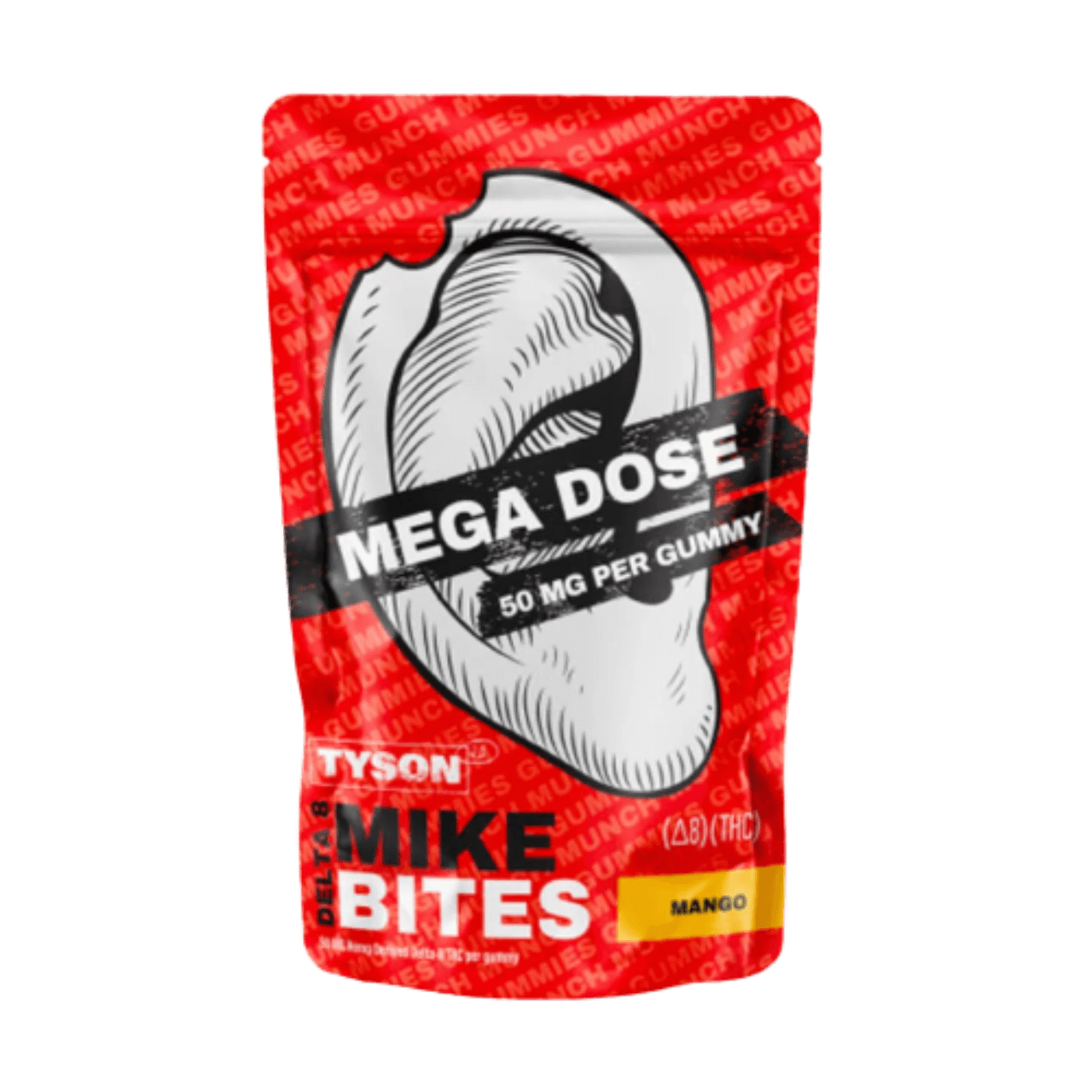 Tyson 2.0 Mike Bites Delta-8 Gummies - Mega Dose 50MG Per Gummy