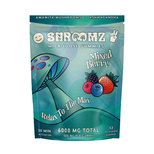 Shroomz Amanita Mushroom Micro-Dose 6000MG Gummies- 12ct