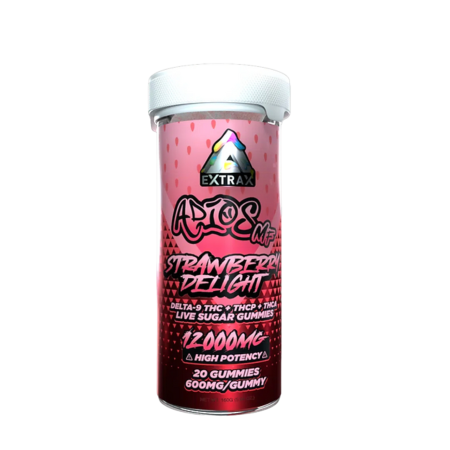 Delta Extrax Adios MF D9 THC THC-P THC-A Live Resin Sugar Gummies 12000MG - 20ct