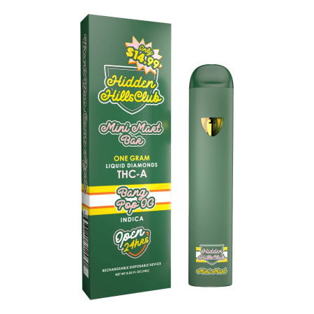 Hidden Hills Club Mini Mart Bar THC-A Liquid Diamonds Disposable - 1G Hidden Hills Club Mini Mart Bar THC-A Liquid Diamonds Disposable - 1G