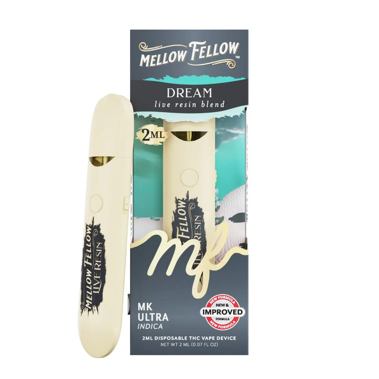 Mellow Fellow Live Resin Blend Disposable - 2ML Mellow Fellow Live Resin Blend Disposable - 2ML