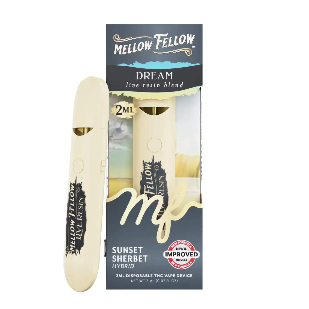 Mellow Fellow Live Resin Blend Disposable - 2ML Mellow Fellow Live Resin Blend Disposable - 2ML