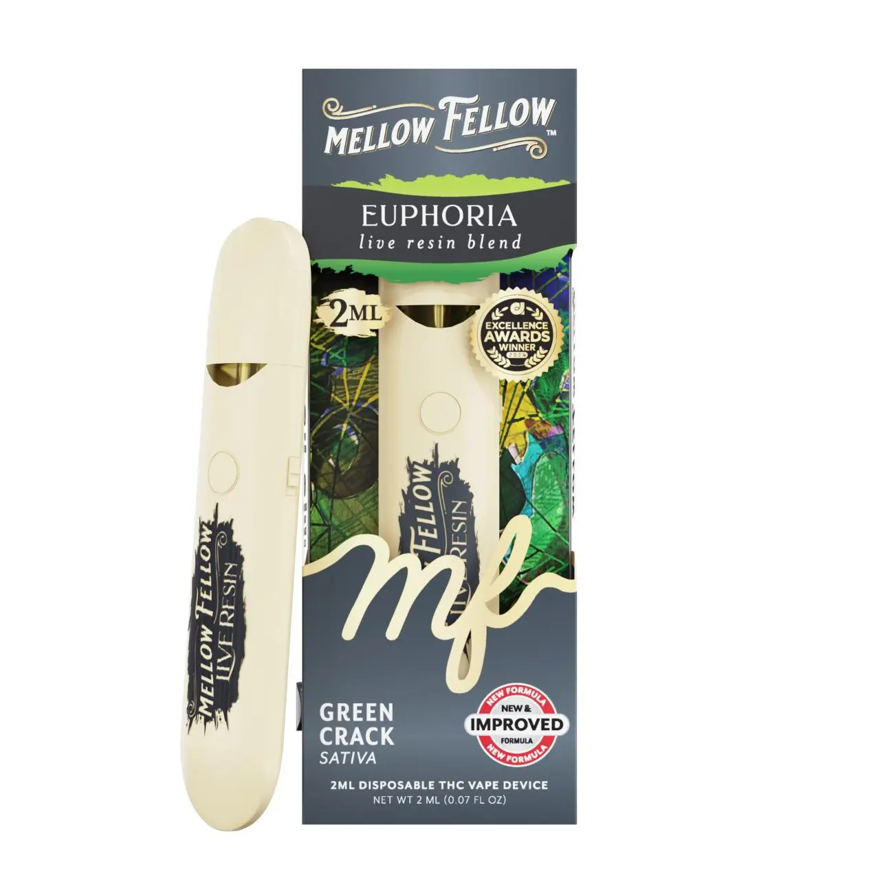 Mellow Fellow Live Resin Blend Disposable - 2ML Mellow Fellow Live Resin Blend Disposable - 2ML