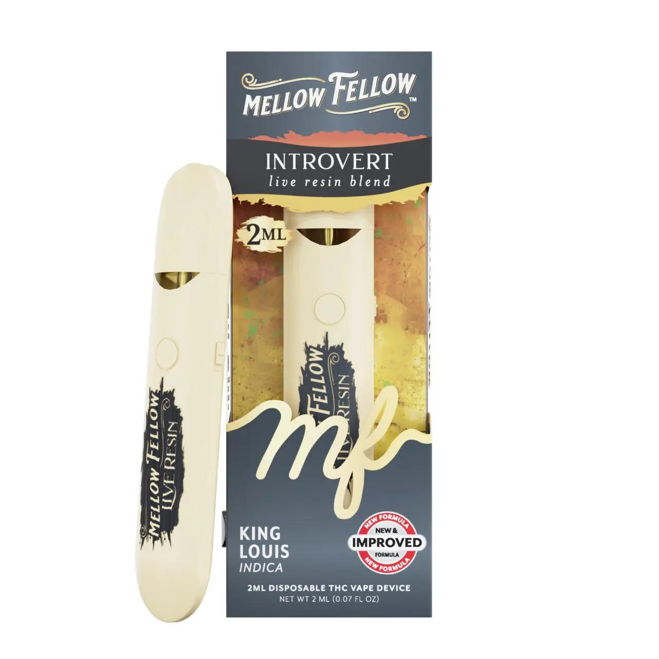 Mellow Fellow Live Resin Blend Disposable - 2ML Mellow Fellow Live Resin Blend Disposable - 2ML