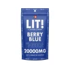 LIT THC Gummies 20,000MG - 1PK - 40CT - Berry Blue