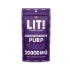LIT THC Gummies 20,000MG - 1PK - 40CT - Granddaddy Purple