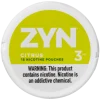 ZYN Nicotine Pouches - 1PK - Citrus 3MG -US