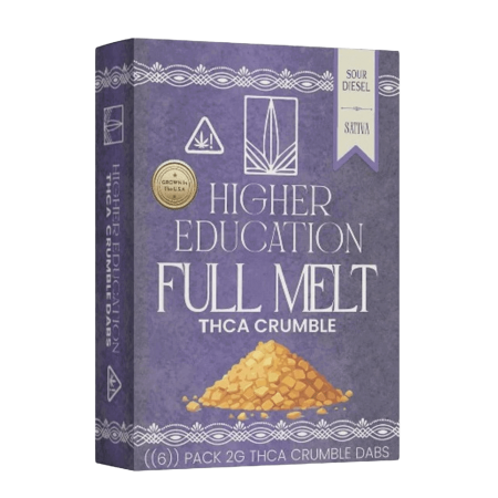 Higher Education Full Melt THCA Crumble 2G Dabs - 1PK Higher Education Full Melt THCA Crumble 2G Dabs - 1PK