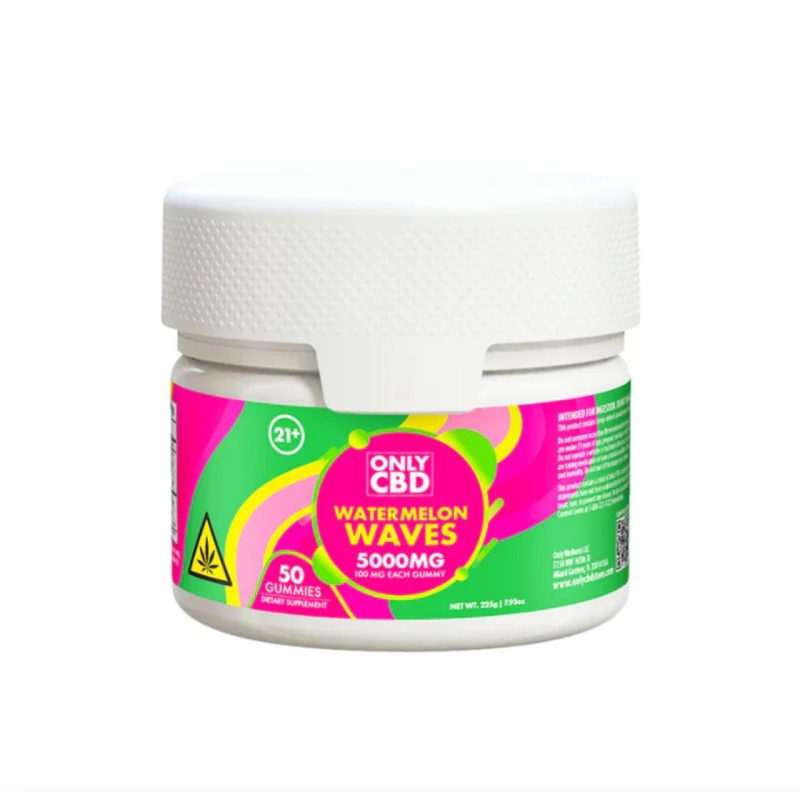 Only CBD Gummies Jar 5000MG | BuyDeltas - Maximum Strength