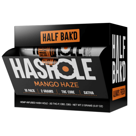 Half Bak'd THC Core Hash Hole Pre rolls 2G -1COUNT Half Bak'd THC Core Hash Hole Pre rolls 2G -1COUNT