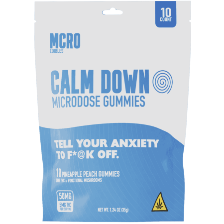 MCRO Microdose Gummies Calm Down 50MG - Pineapple Peach