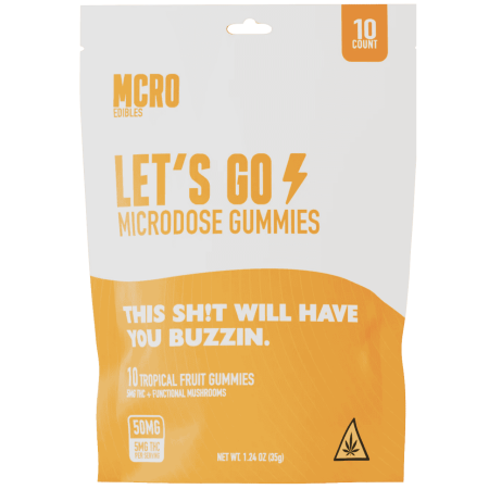 MCRO Microdose Gummies Let's Go 50MG - Tropical Fruit