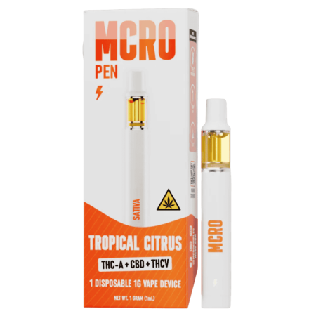 MCRO Pen THC-A+CBD+THCV Disposable 1G - Tropical Citrus/Sativa MCRO Pen THC-A+CBD+THCV Disposable 1G - Tropical Citrus/Sativa