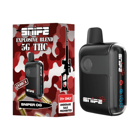 Snipe THCP Explosive Blend Disposable 5G Snipe THCP Explosive Blend Disposable 5G