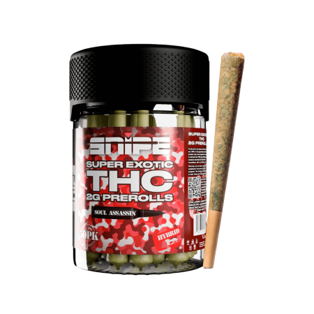 Snipe THCP Naked Prerolls Jar 2G - 50PK Snipe THCP Naked Prerolls Jar 2G - 50PK