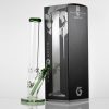 Hillside Water Pipe Beaker - Straight Colored Stem