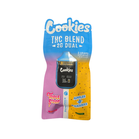 Cookies THC Dual Chamber Disposable 2G Cookies THC Dual Chamber Disposable 2G