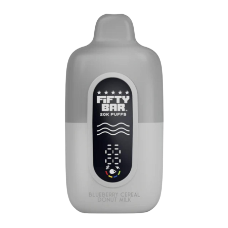 Fifty Bar V2 Silver Series 2% 20000 Puff Disposable Fifty Bar V2 Silver Series 2% 20000 Puff Disposable