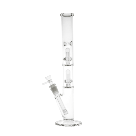 Hillside Water Pipe Double Perc Straight