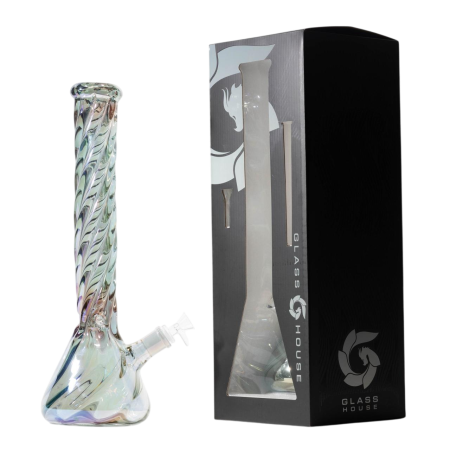 Hillside Water pipe Twisted Beaker"16