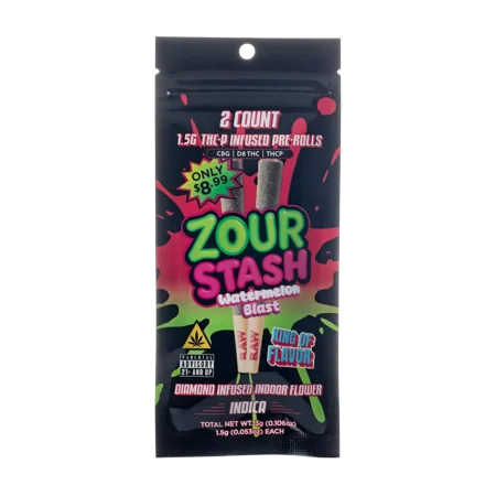 Zour Stash THCP Infused Prerolls 1.5G - 2CT