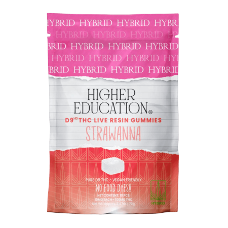 Higher Education D9 Live Resin Gummies 100MG-10CT