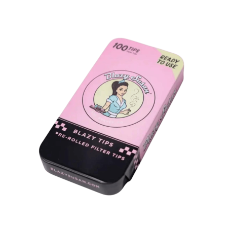BLAZY SUSAN TIPS IN TIN PINK - 1PK - 100CT