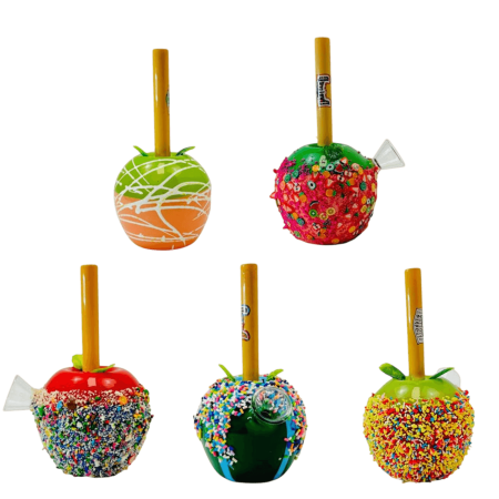 Dabtized Candy Apple Bubbler - Assorted Designs Dabtized Candy Apple Bubbler - Assorted Designs