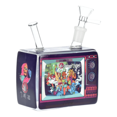Dabtized Trippy Vision Retro TV Water Pipe W/Led Dabtized Trippy Vision Retro TV Water Pipe W/Led
