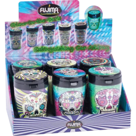 FUJIMA GLOW IN THE DARK - CAR ASHTRAY - 6CT - EX31