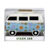 FUJIMA STASH JAR - CERAMIC HIPPIE BUS - LSJ10