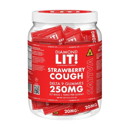 LIT THC D9 Gummies Jar 2PK-25CT