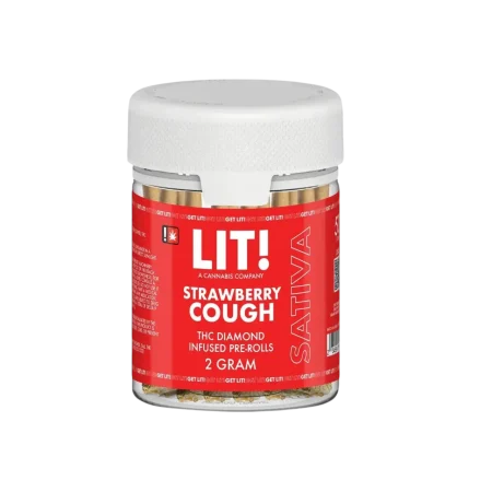 LIT THC Diamond Infused Prerolls Joint Jar 50CT