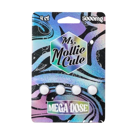 Ms Mollie Cule Mega dose Mushroom Tablets 5000MG-4CT Ms Mollie Cule Mega dose Mushroom Tablets 5000MG-4CT
