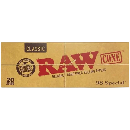 Raw 98 Special Cone Papers 1PK-20CT Classic