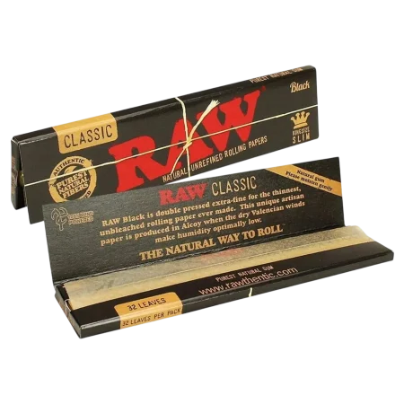Raw King Size Black Papers 1Pk-32CT Classic