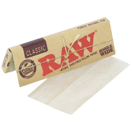 Raw Single Wide Papers 1PK-1CT Classic