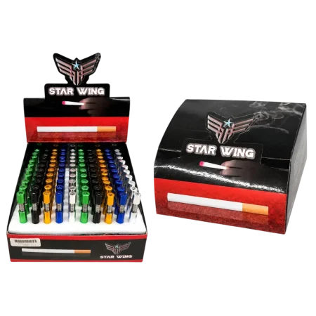 STAR WING PUSH TOP - METAL PIPE - 100CT STAR WING PUSH TOP - METAL PIPE - 100CT