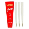 VIBES CONES 1-1/4 1PK-6CT - HEMP RED