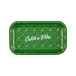 Vibes Catch A Vibe Rolling Medium Tray - Green/Gold