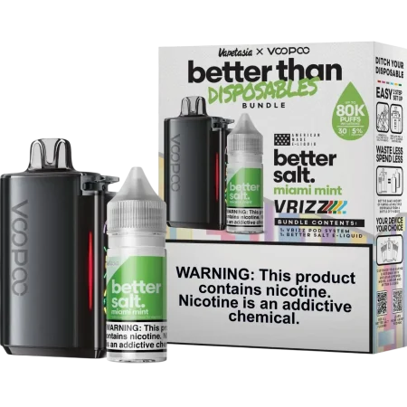 Better Salt x Voopoo Vrizz Bundle Kit - 50MG Better Salt x Voopoo Vrizz Bundle Kit - 50MG