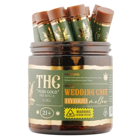 Hemp Wellness Pure Gold THC Prerolls 1.5G -12CT
