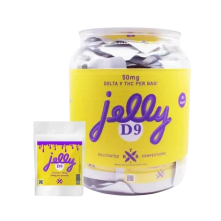 Jelly D9/THC Gummies Jar 1500MG -30CT Mixed Fruit/Hybrid