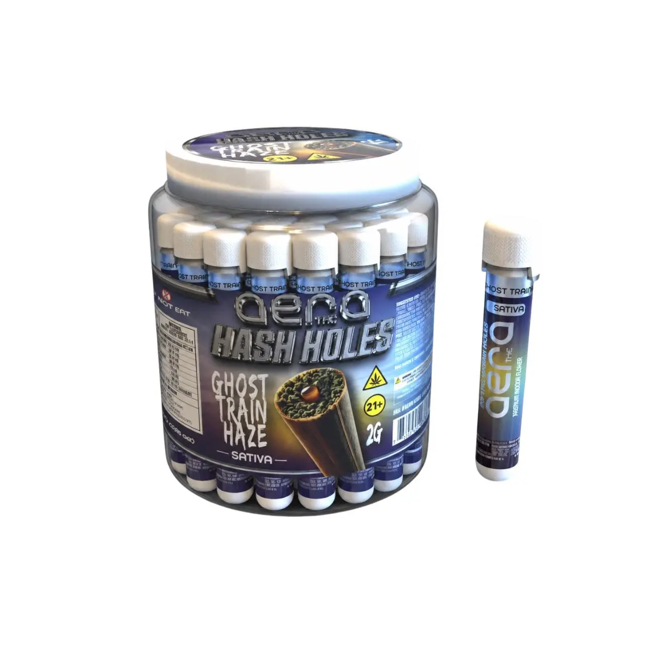 AERA THC D8/THCP HashHoles Jar 2G -20CT AERA THC D8/THCP HashHoles Jar 2G -20CT