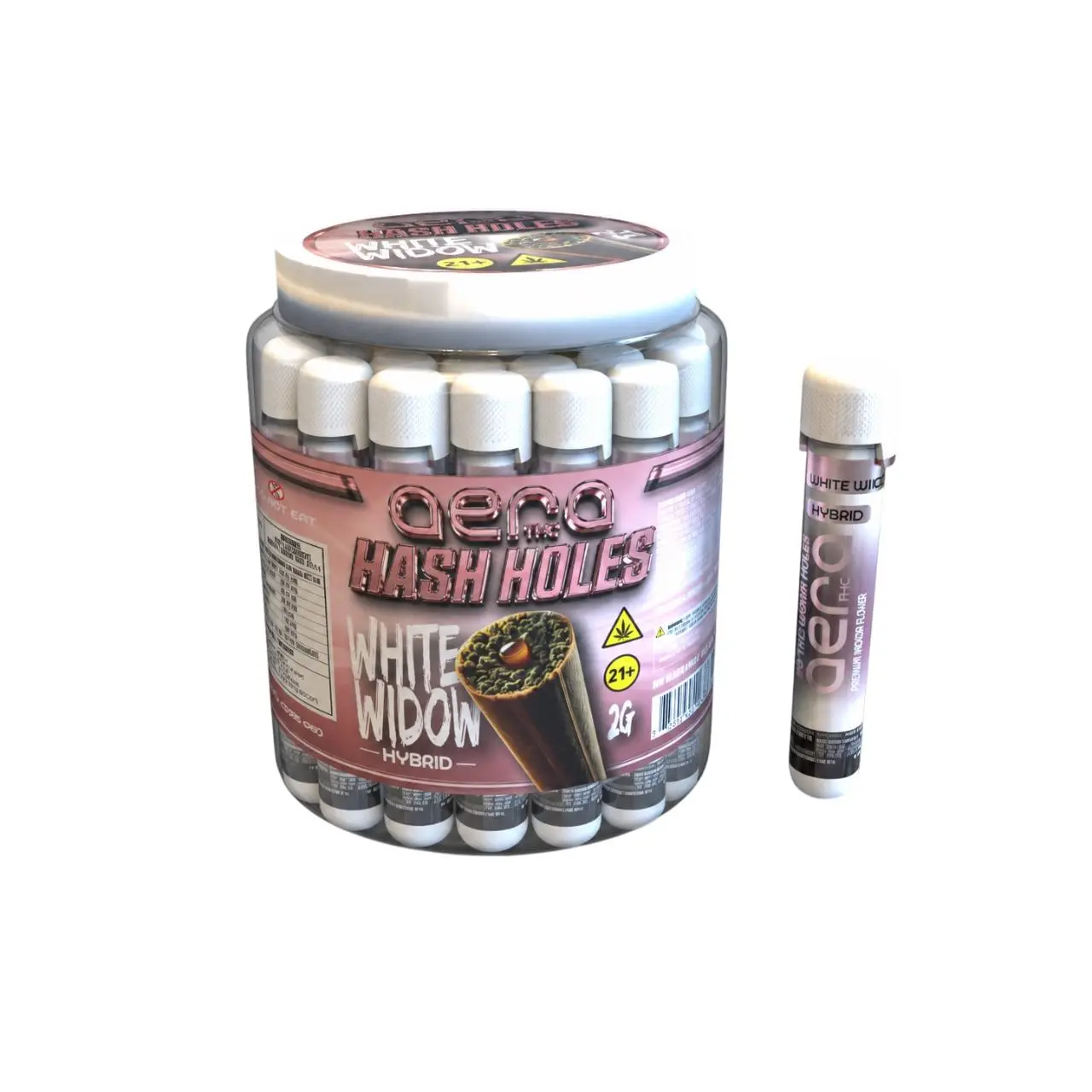 AERA THC D8/THCP HashHoles Jar 2G -20CT AERA THC D8/THCP HashHoles Jar 2G -20CT