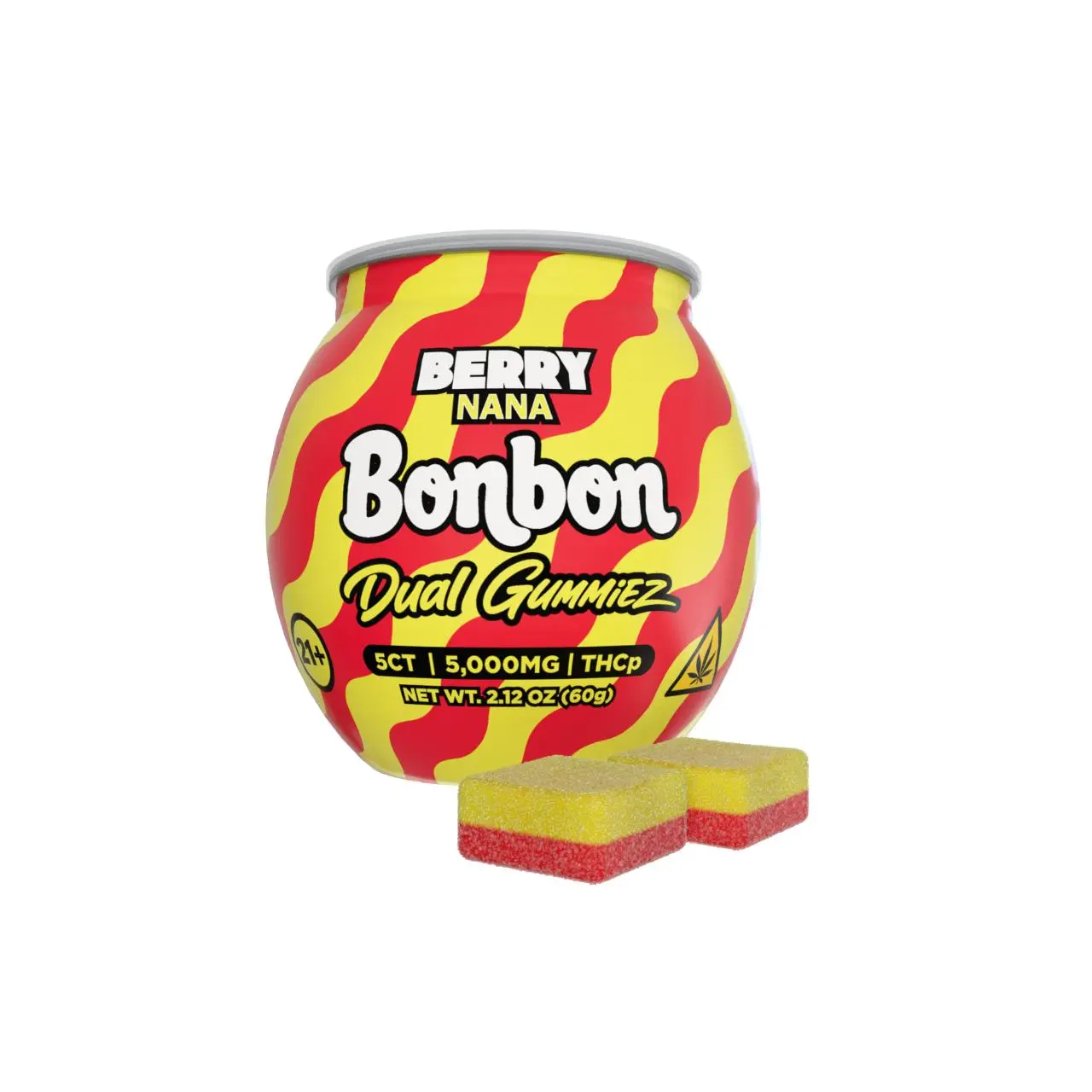 Bonbon THCP Dual Gummies 5000MG -5CT Bonbon THCP Dual Gummies 5000MG -5CT