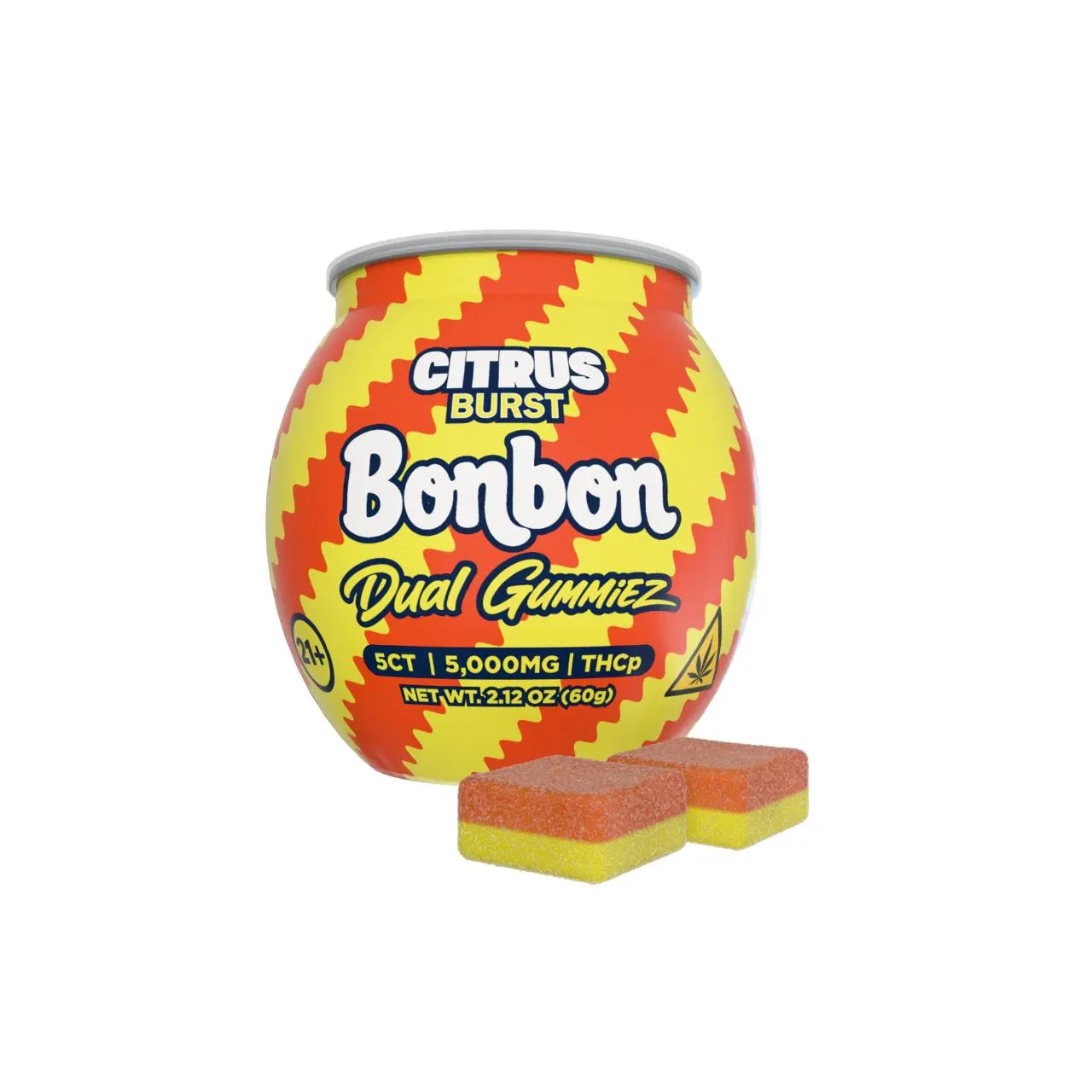 Bonbon THCP Dual Gummies 5000MG -5CT Bonbon THCP Dual Gummies 5000MG -5CT