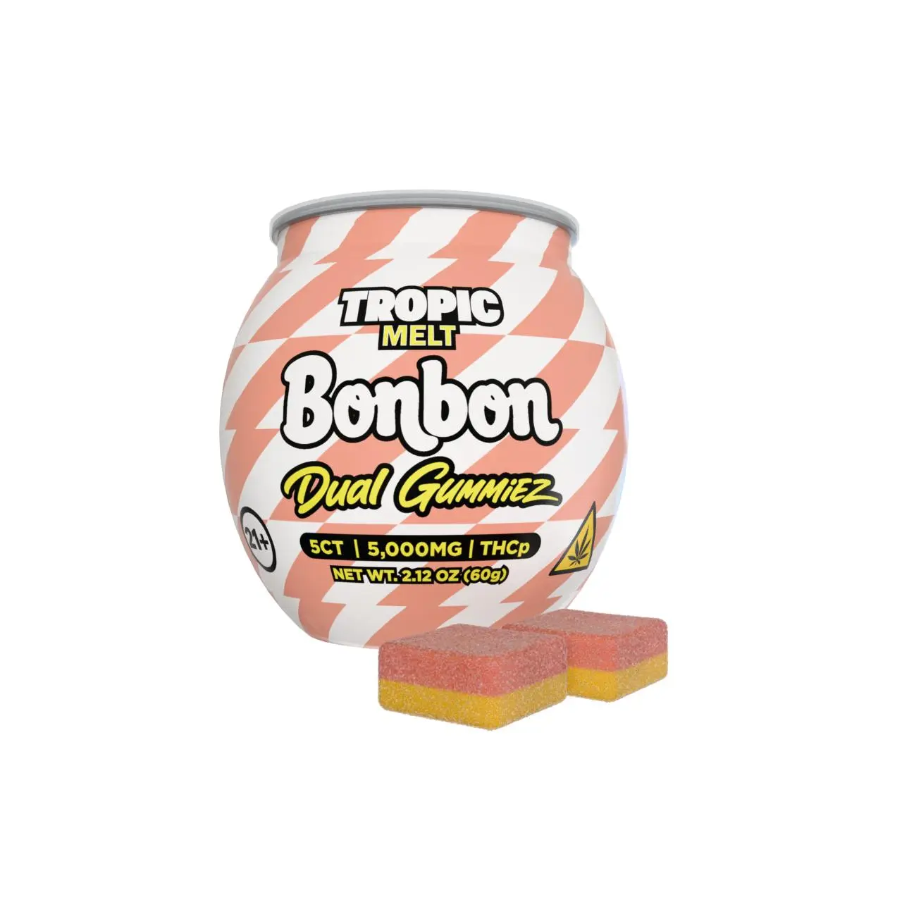 Bonbon THCP Dual Gummies 5000MG -5CT Bonbon THCP Dual Gummies 5000MG -5CT
