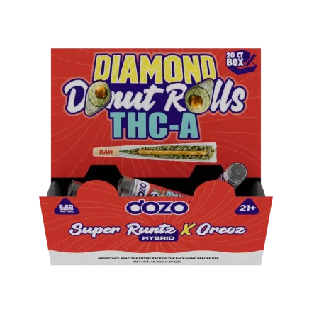 DOZO Diamond THC-A Donut Prerolls 2.25G-20CT DOZO Diamond THC-A Donut Prerolls 2.25G-20CT